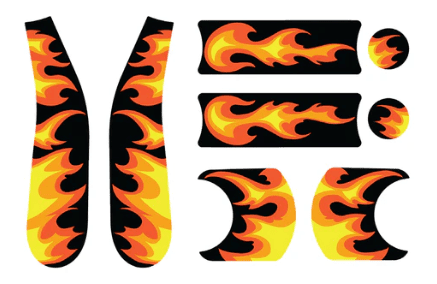 Doona Liki Flames Trike Sticker Set
